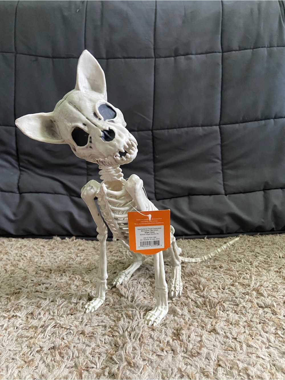Chihuahua Skeletal Dog Halloween Figurine